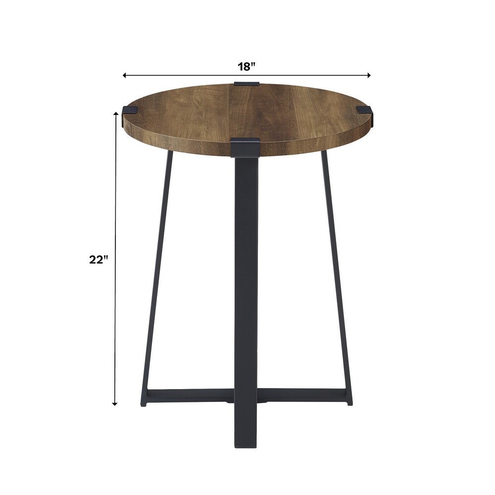 Middlebrook Barnett Round Metal Wrap Side Table