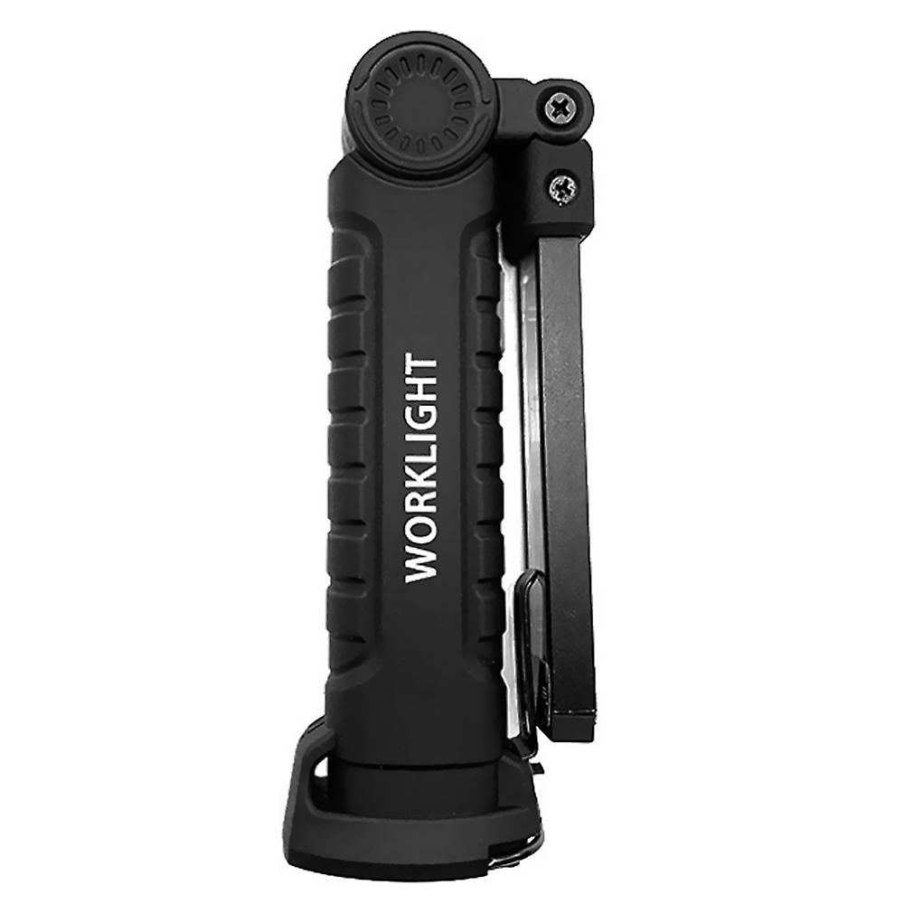 Leds Work Light Cob Usb Rechargeable Rotating Foldable Flashlight 5 Mode Portable Handheld Torch With Magnetics Base For Outdoor Indoor Emergency Car