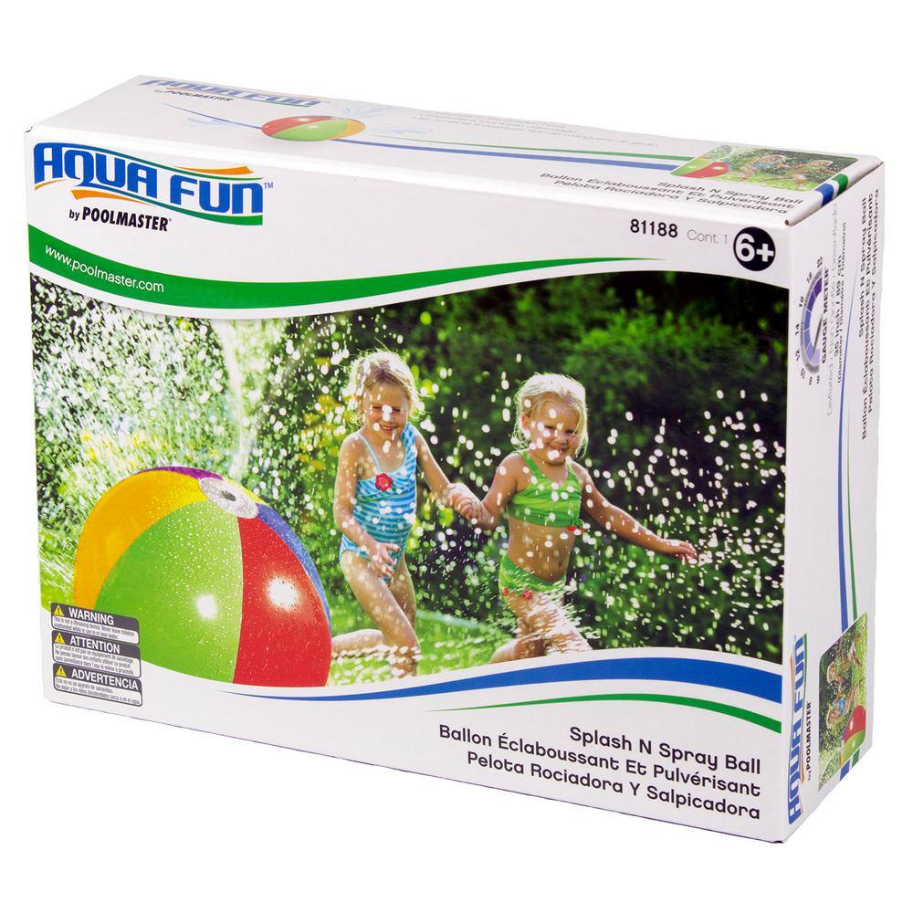 Poolmaster Splash and Spray Water Sprinkler Ball Toy 81188