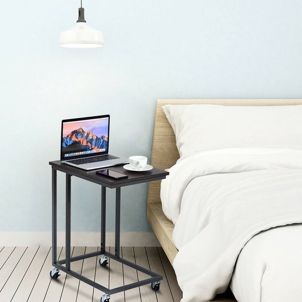 Gymax Laptop Holder Sofa Side End MobileTable Multiple Stand Desk - 20'' X 14'' X 24''