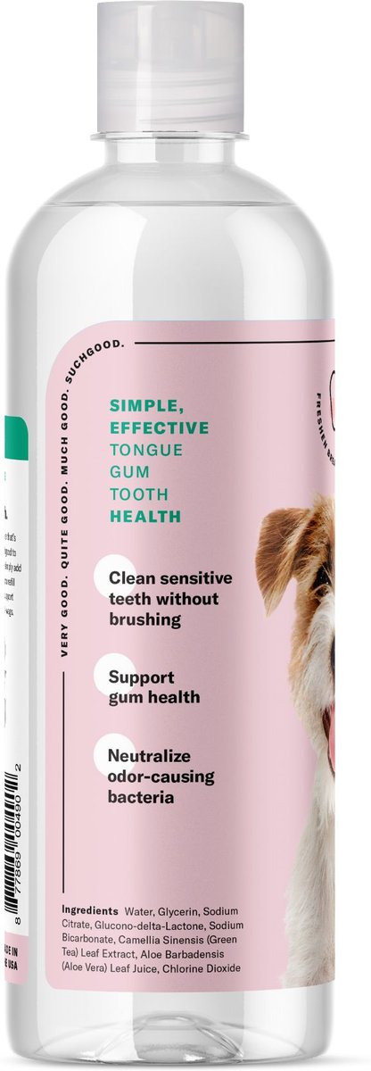 SUCHGOOD Sensitive Water Additive Cat and Dog Breath Freshner， 16-oz bottle