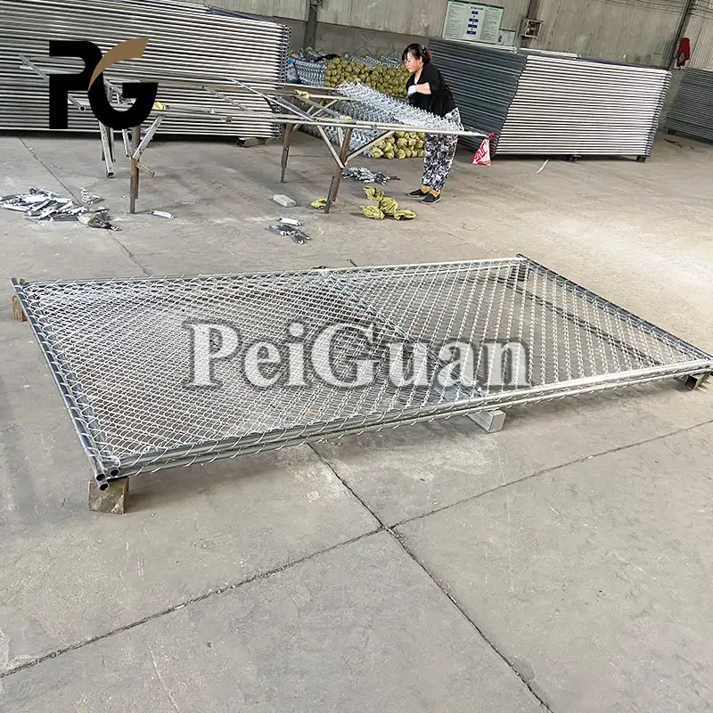 Factory Supply Durable Chain Link Temporary Fence Panel Construction Site Mobile Temporary Fence for Sale