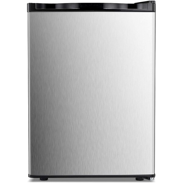 2.1 cu.Compact Upright Freezer Reversible Stainless Steel Door