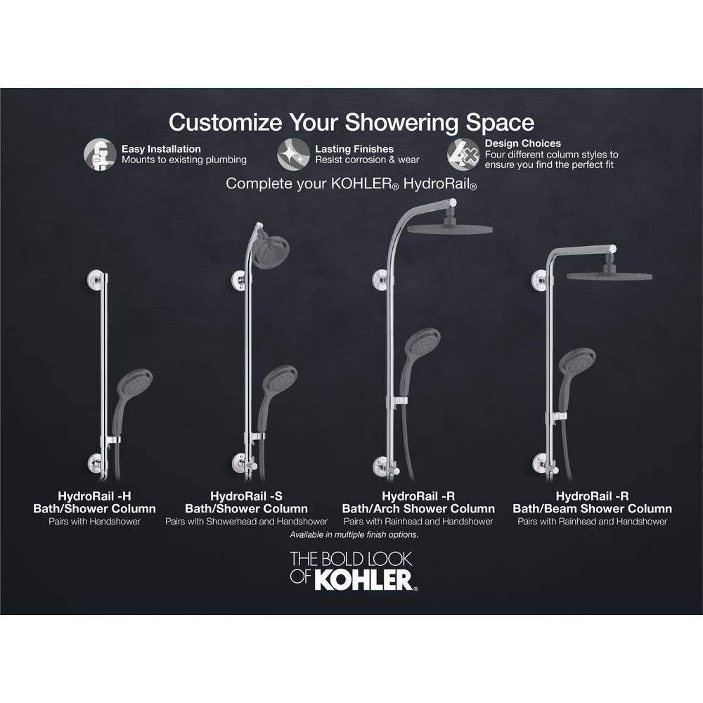 KOHLER HydroRail-S Shower Column in Polished Chrome K-45906-CP