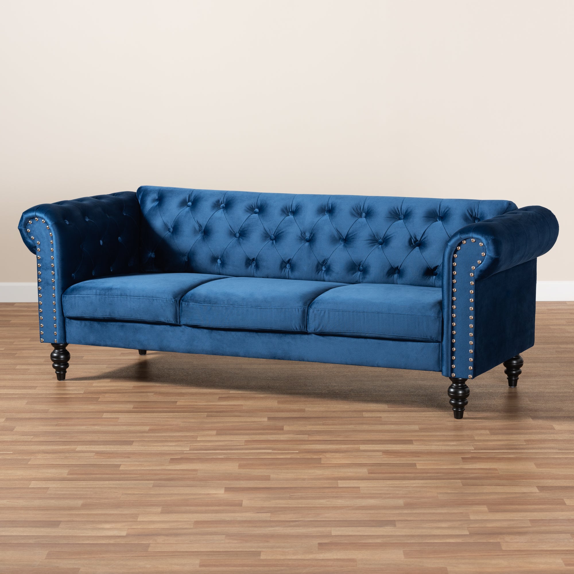 Baxton Studio Emma Chesterfield Sofa