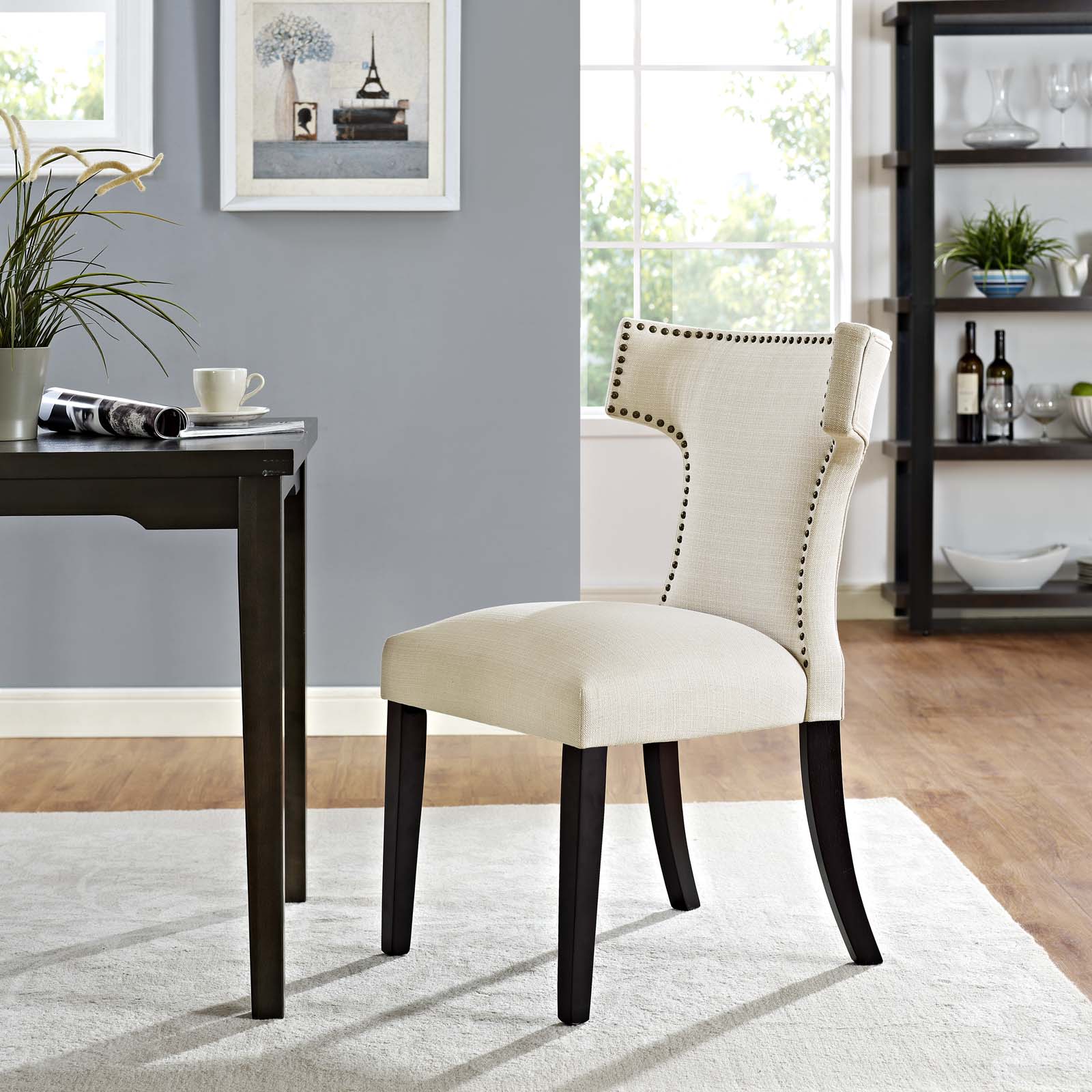 Modway Curve Upholstered Dining Side Chair， Multiple Colors