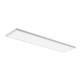 Juno LPFM 1 ft. x 4 ft. 4000-Lumen Black or White Dimmable Integrated LED Flush Mount Flat Panel Light with Switchable CCT LPFM 1X4 40L SWW7 120 TD DCMK WBT