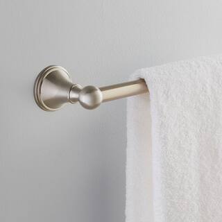 Delta Crestfield 24 in. Towel Bar in SpotShield Brushed Nickel 138031