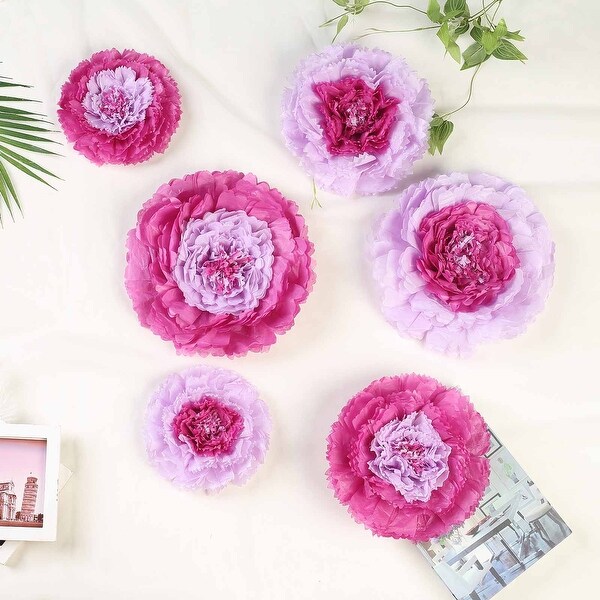 6Pcs Large Carnation Paper Flowers