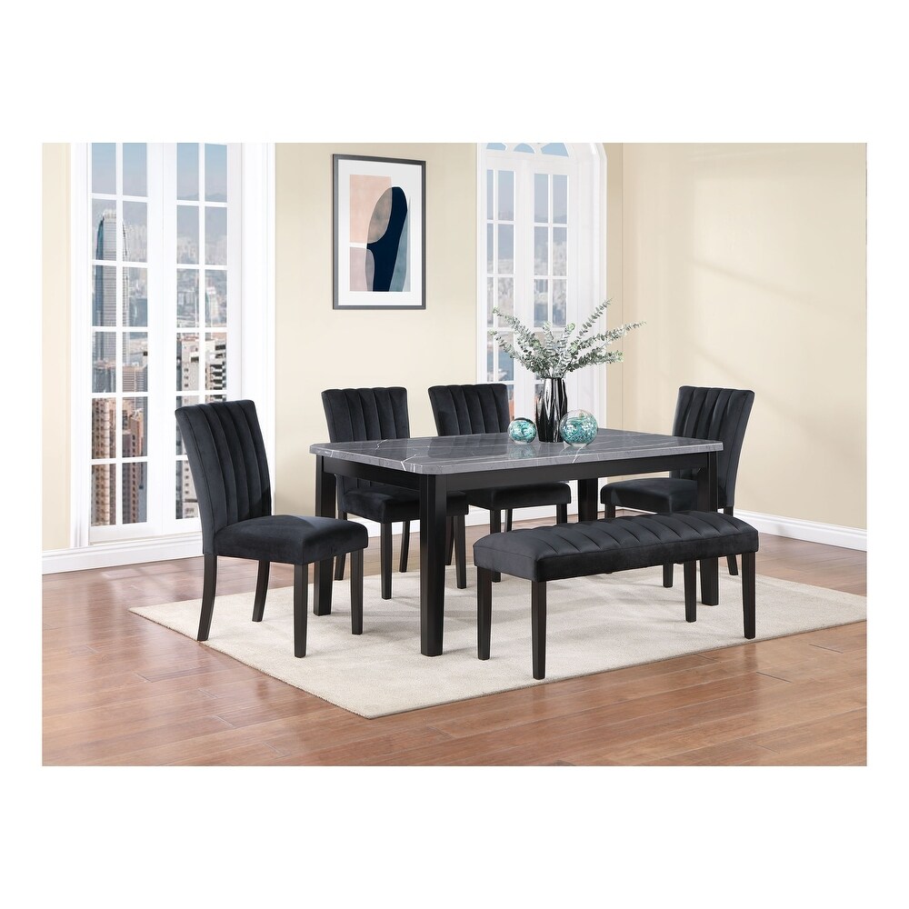 Global Furniture USA Black Bench