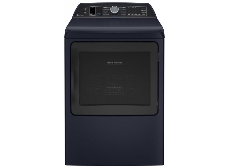 GE Profile 7.3 Cu. Ft. Sapphire Blue Smart Gas Dryer With Fabric Refresh