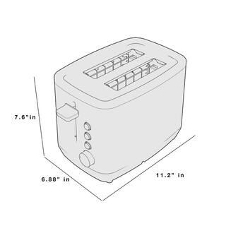 GE 2-Slice Stainless Steel Wide Slot Toaster with 7 Shade Settings G9TMA2SSPSS