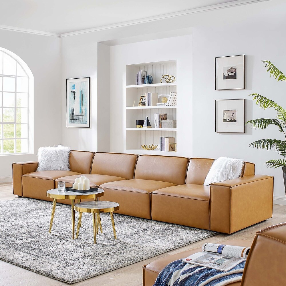 Restore Vegan Leather 4 Piece Sofa