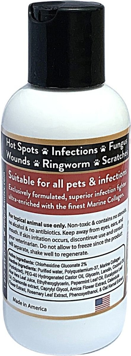 Banixx Wound Care Pet Cream with Marine Collagen for Dogs， Cats and Horses， 8-oz bottle