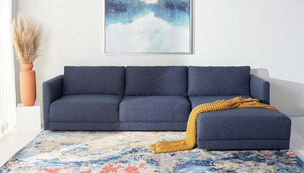 Safavieh Couture Ludovic Contemporary Sofa   Contemporary   Sectional Sofas   by Safavieh  Houzz