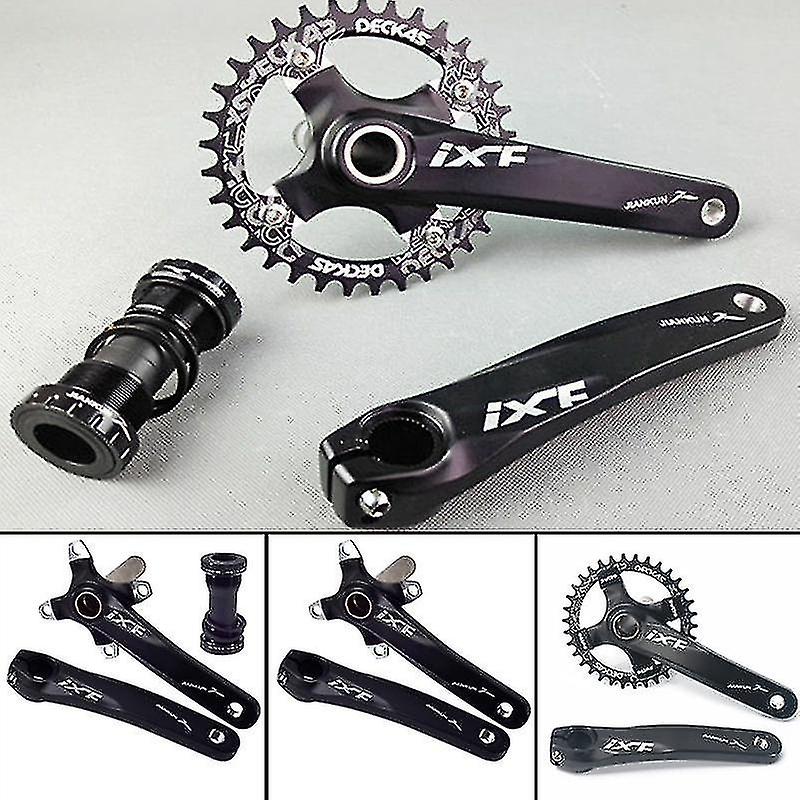 Naiwang Black Crankset 6.7inch Spare Component Ixf Parts Mtb Road Mountain Bike Bicycle