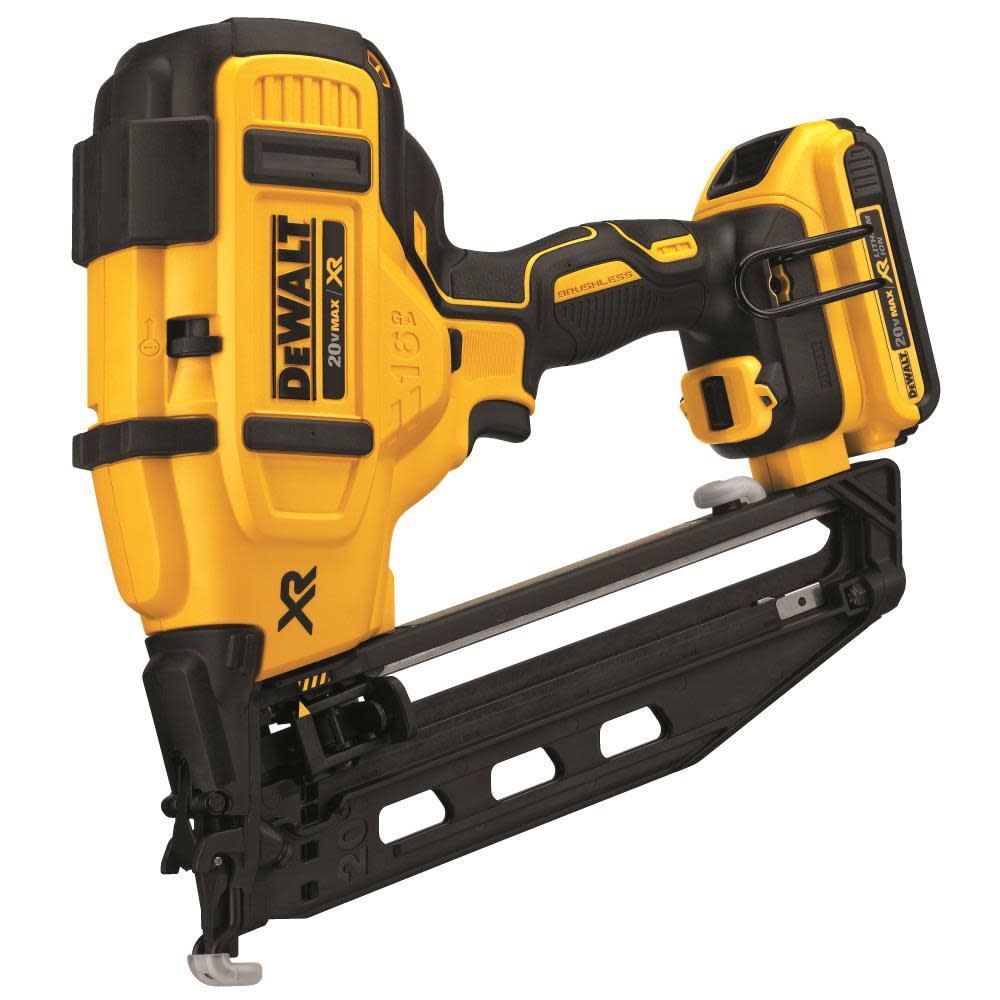 20 V MAX* 16 Gauge Angled Cordless Finish Nailer Kit ;