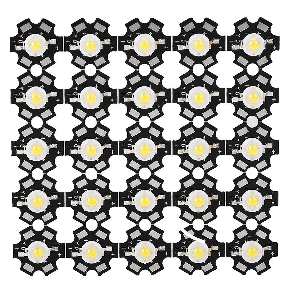 25PCS High Bright Integrated Chip Light Source LED Bead Spotlight Bulb Warm 3000-3200K