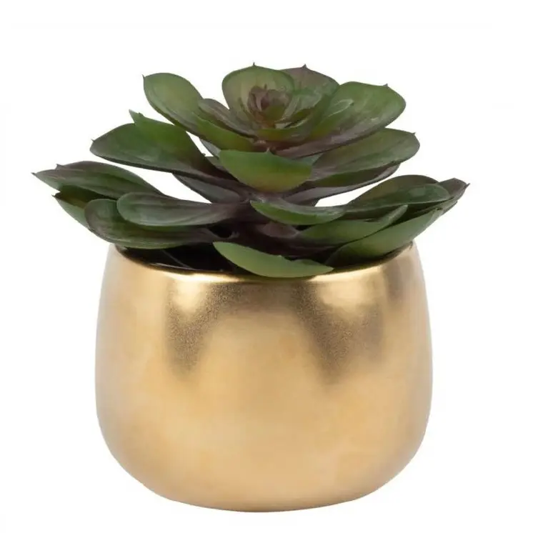 Luxury Design Glossy Metal Planter Home Indoor Outdoor Garden Usage Customized Size Metal Planter Made in India