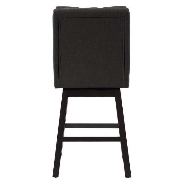 CorLiving Boston Tufted Fabric Barstool， Set of 2