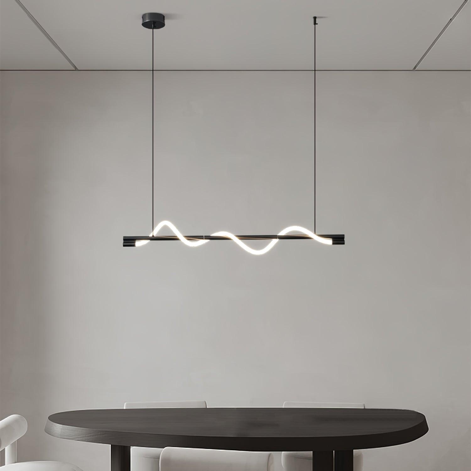 Linear Curve Island Pendant Lamp