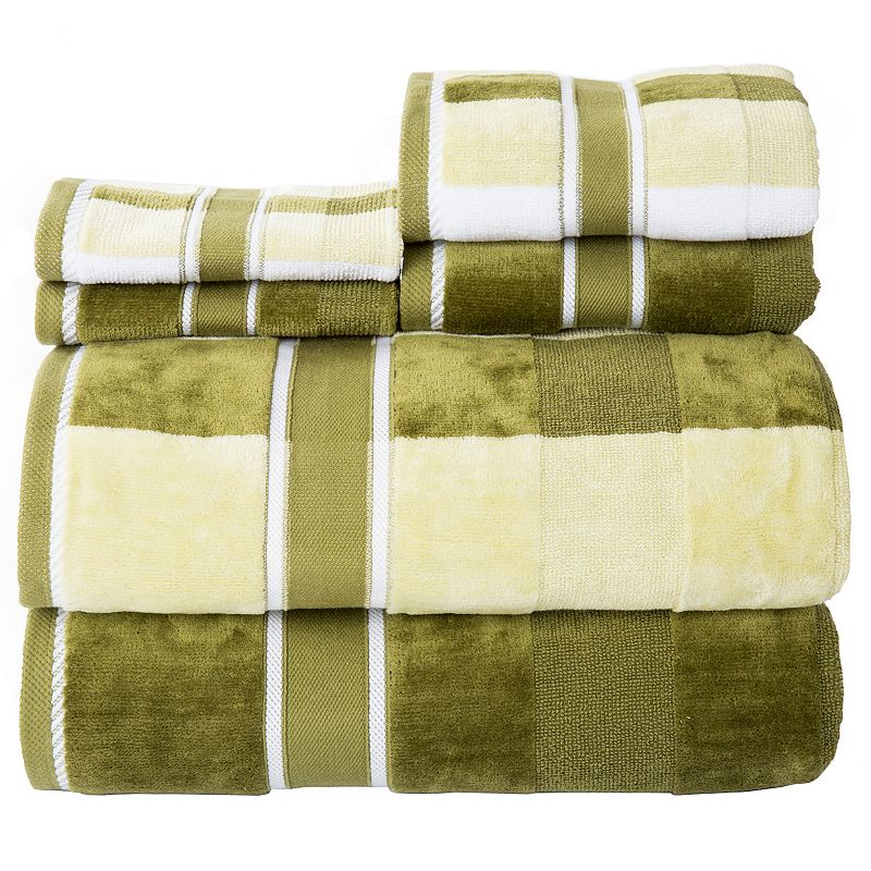 Portsmouth Home Oakville Velour 6-piece Bath Towel Set