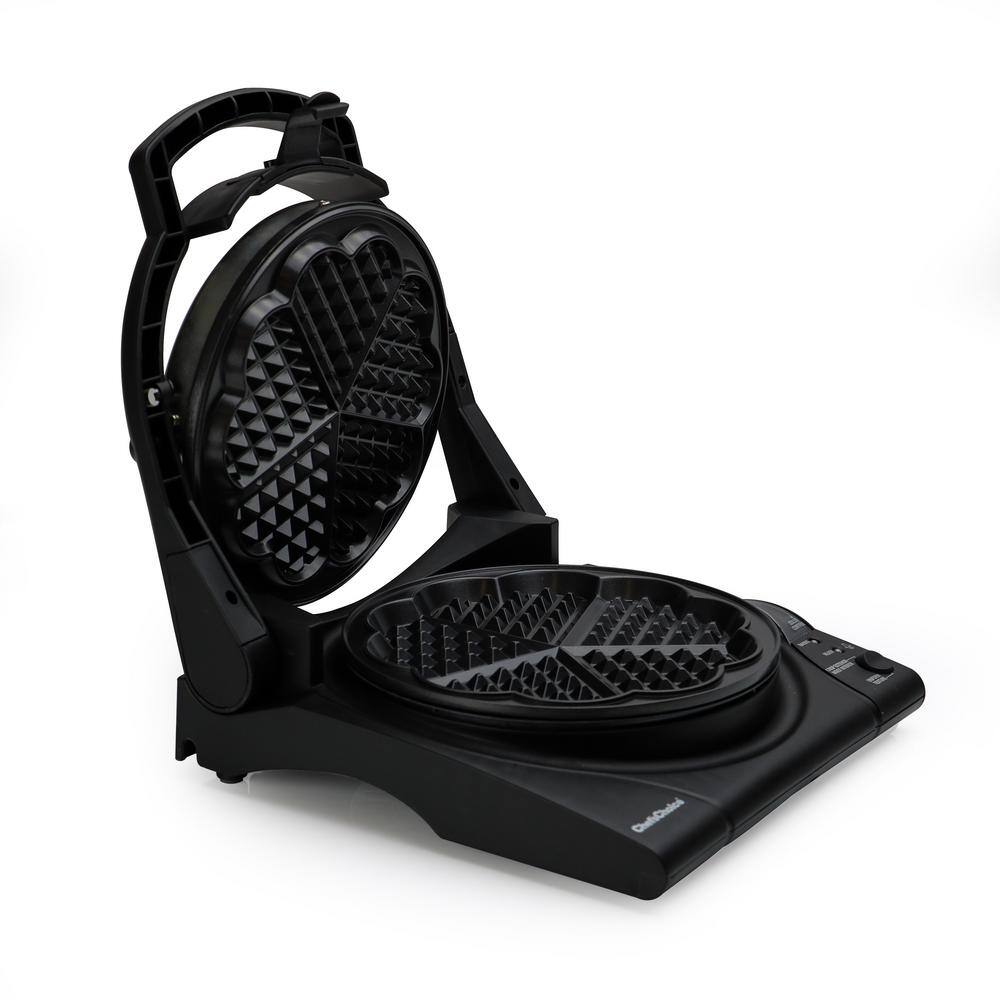 Chef'sChoice 1100-Watt Single Waffle Black Belgian Waffle Maker 8400000