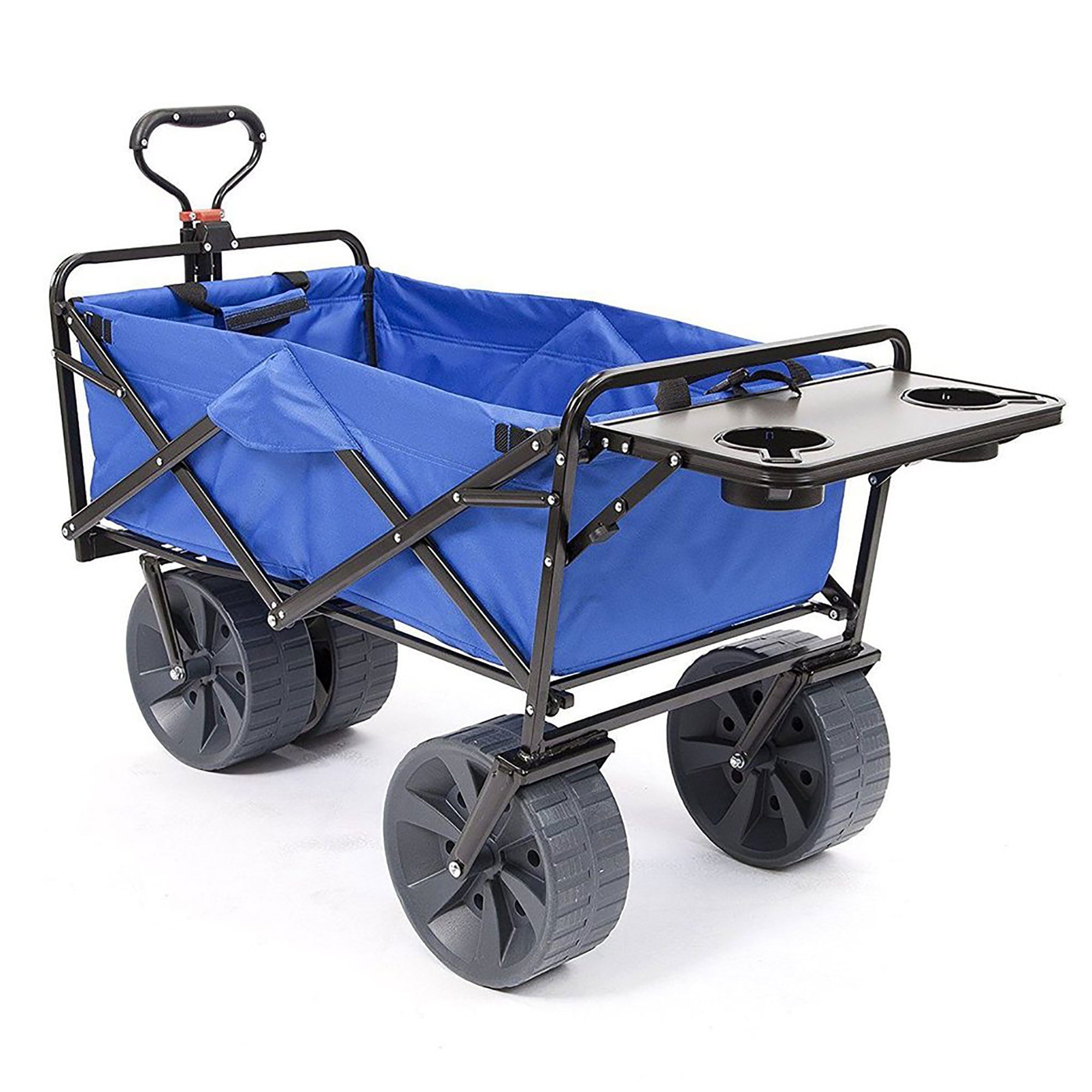 Mac Sports Collapsible Heavy Duty All Terrain Beach Utility Wagon with Table