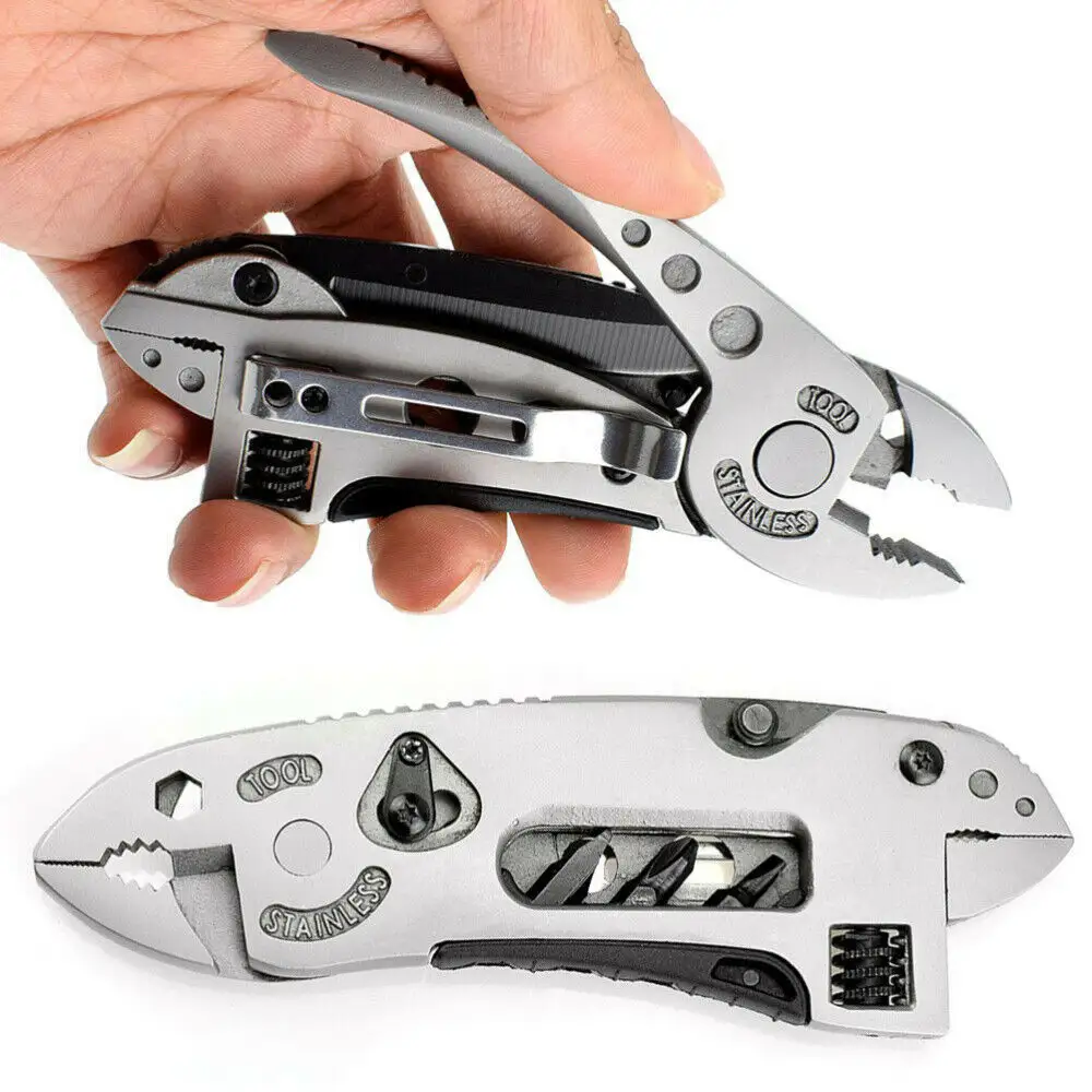 Multitool Pliers Pocket Knife Screwdriver Set Kit Adjustable Wrench Jaw Spanner Repair Outdoor Camping Survival Multi Tools