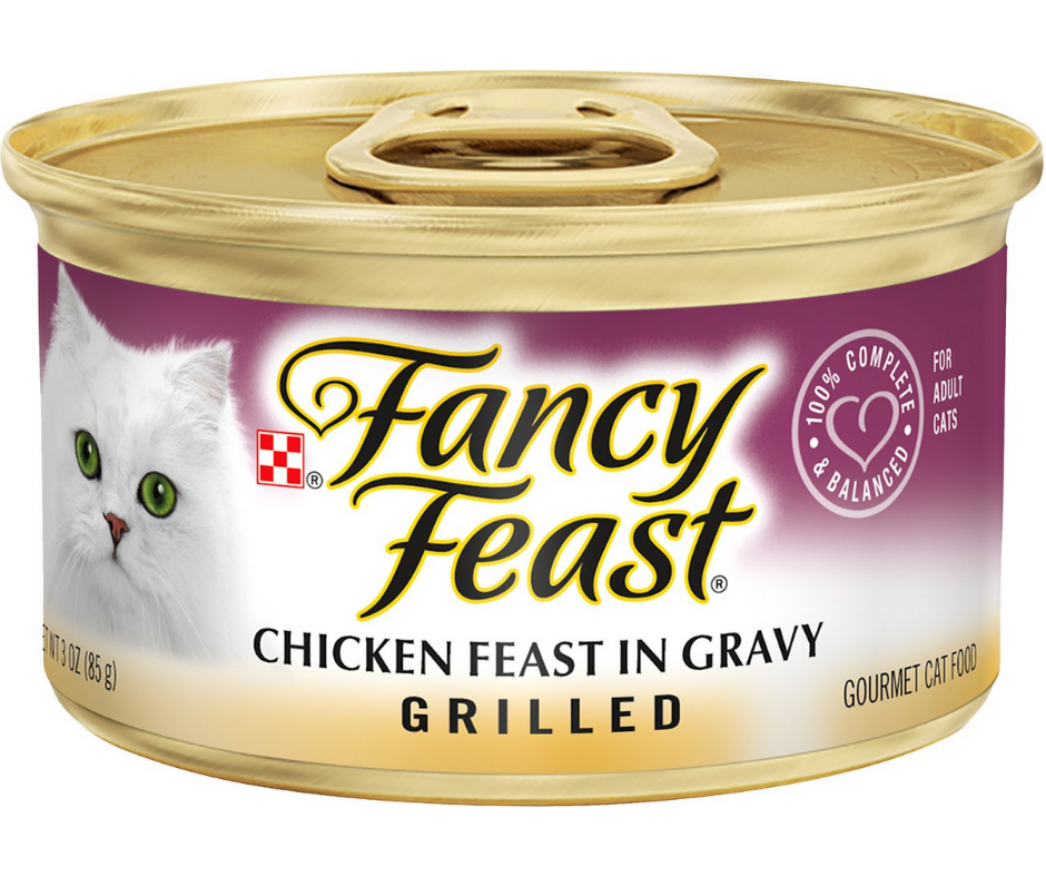 Purina Fancy Feast - All Breeds， Adult Cat Grilled Chicken in Gravy Re