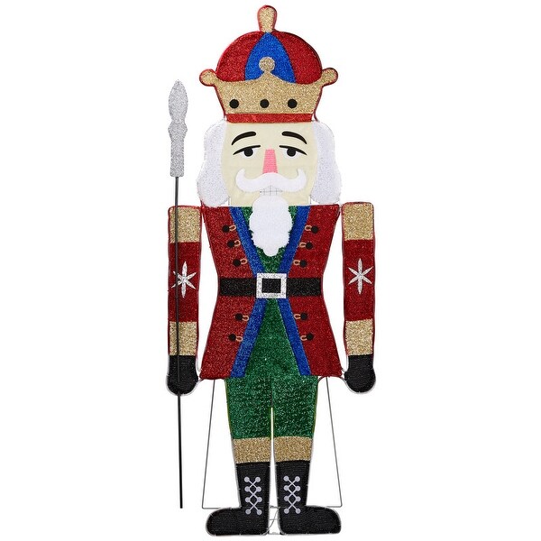 2D Nutcracker Christmas Yard Lighted Decoration