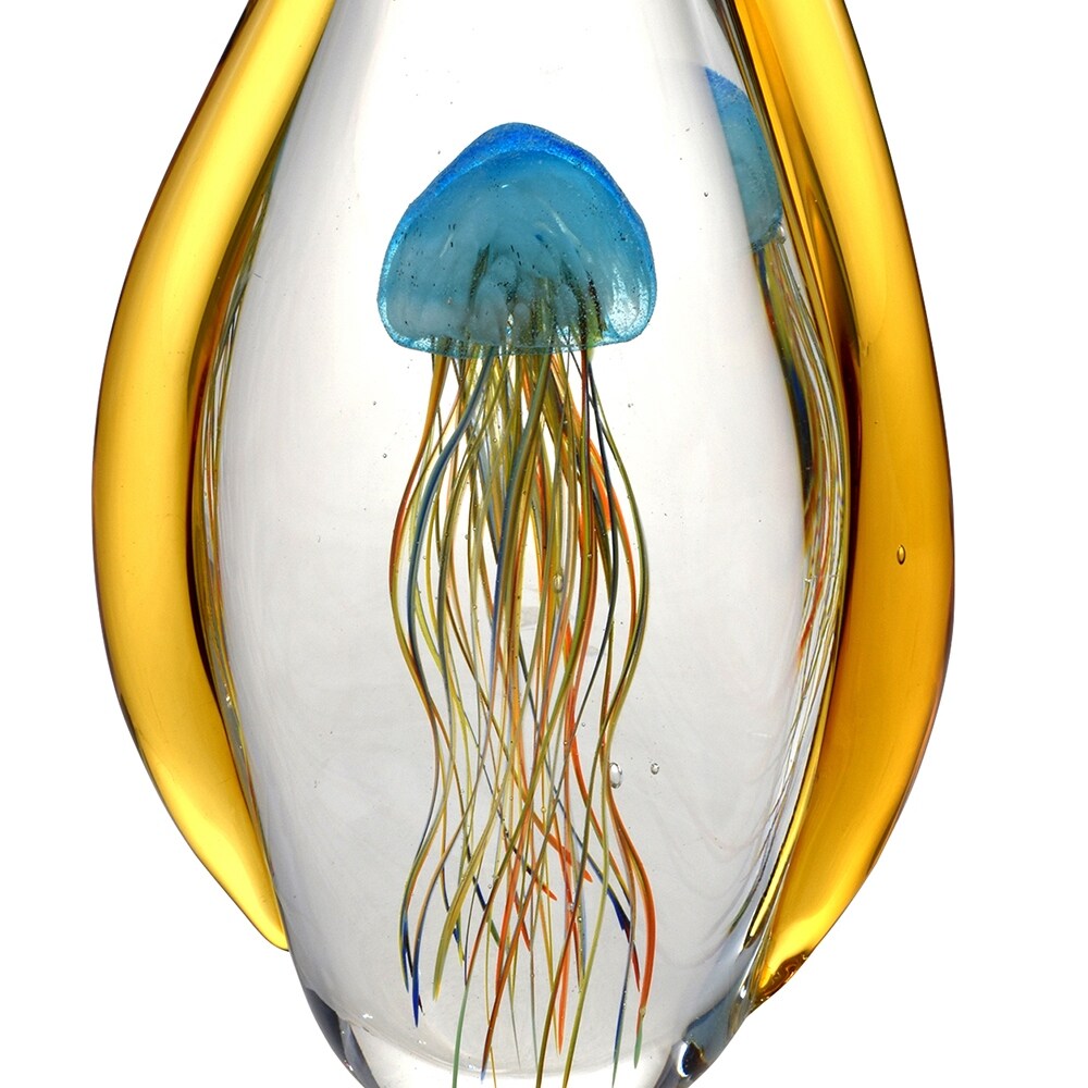 Jellyfish Handcrafted Art Glass Figurine