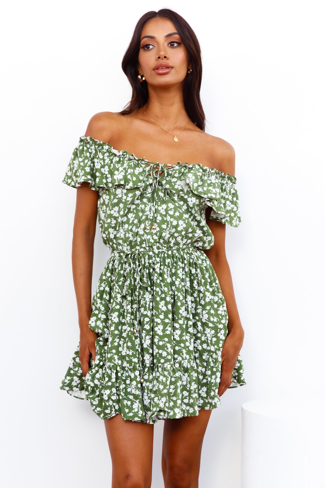 Open Secrets Dress Green