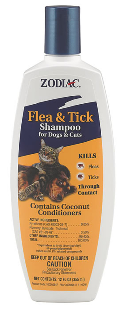 Zodiac Flea and Tick Shampoo， 12 Ounce