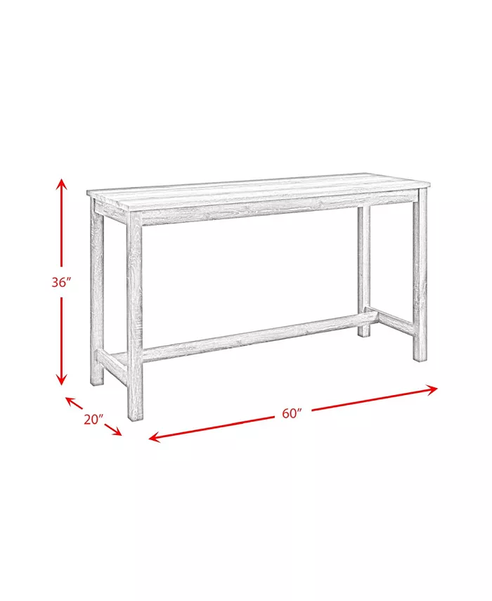 Picket House Furnishings Turner 4-Piece Multipurpose Bar Table Set