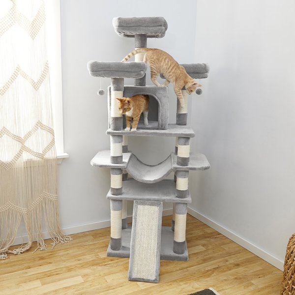 Frisco 68-in Faux Fur Cat Tree and Condo