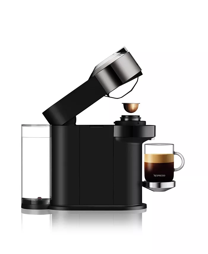 Nespresso Vertuo Next Deluxe Coffee and Espresso Machine by Breville Dark Chrome with Aeroccino Milk Frother