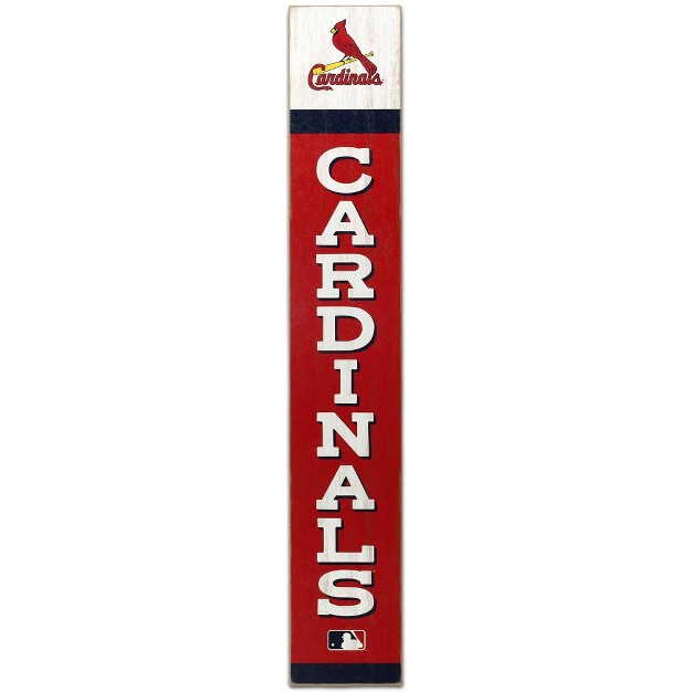 Mlb St Louis Cardinals Baseball Vertical Wood Sign Panel