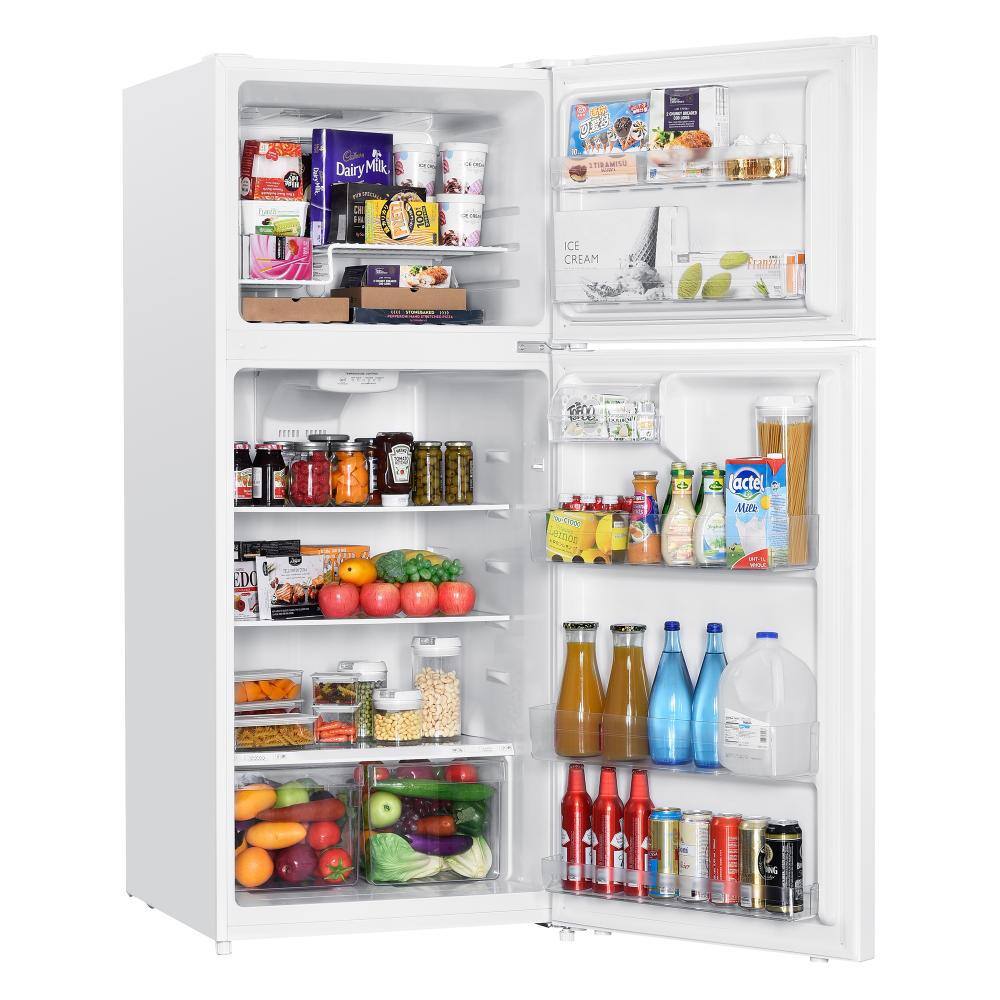 Impecca 17.6 cu. ft. with Top Mount Freezer Refrigerator in White M-RA2176W-974