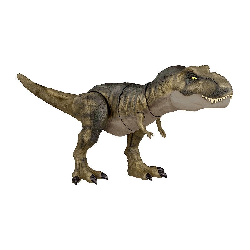 Jurassic World Dominion Tyrannosaurus Rex Dinosaur Toy， Thrash N Devour Sound， Chomp Action