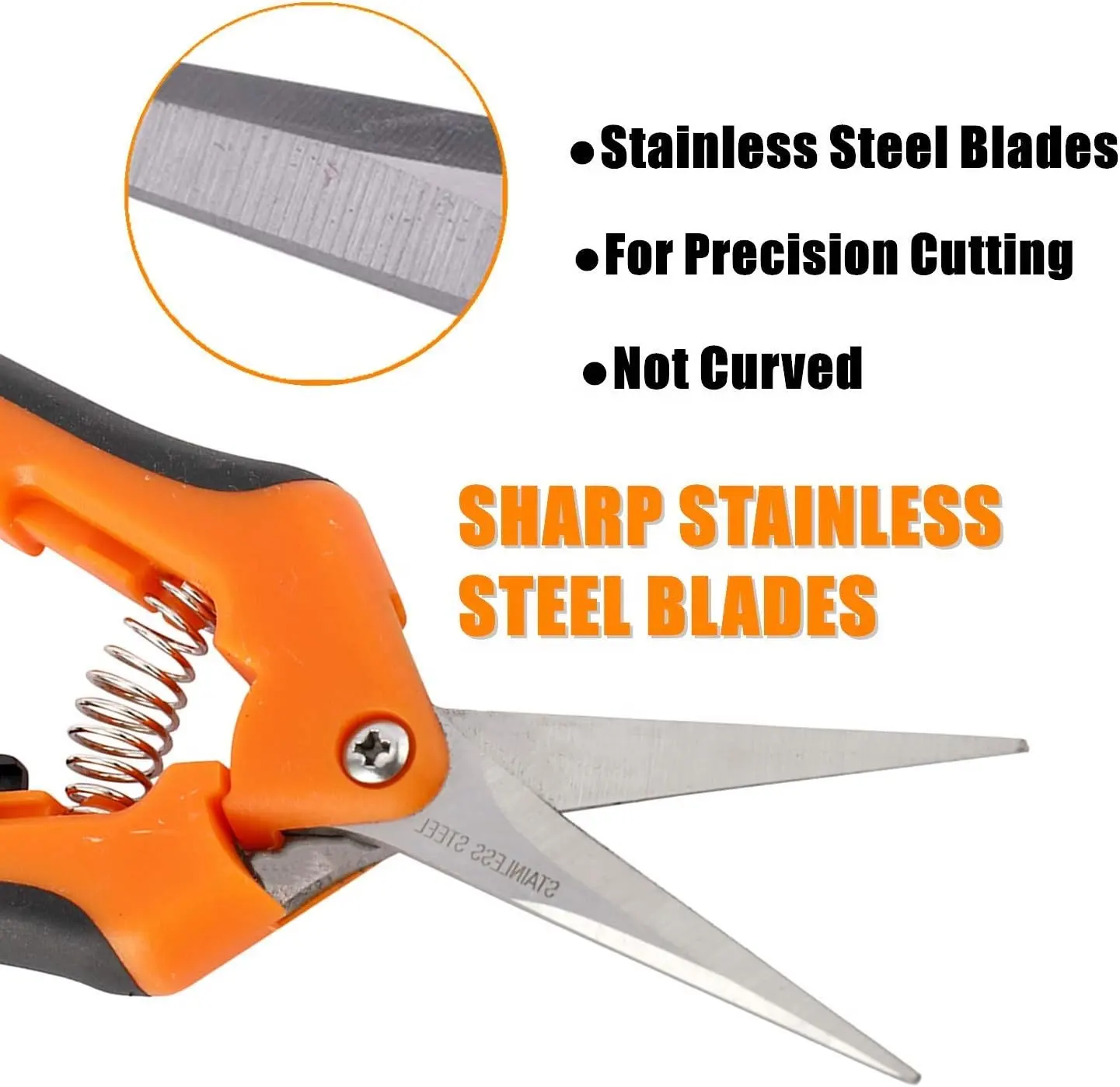 12 Pack 6.5 Inch Gardening Hand Pruner Pruning Shear with Stainless Steel Blades