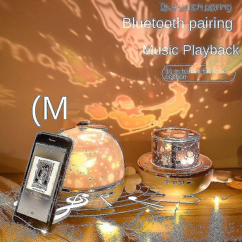 3d Starry Sky Rotating Music Projection Lamp Bedroom Starry Projector Led Small Night Lamp