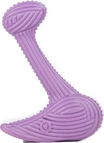 Hugglehounds Bobb Tuffut-Lon Bone Grilled Chicken Flavoring Dog Toy， Purple