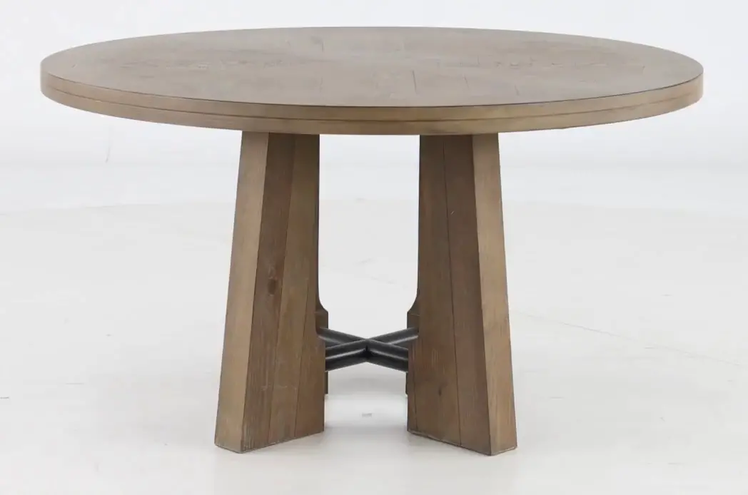 Loft Harbor Light Brown Round Dining Room Table