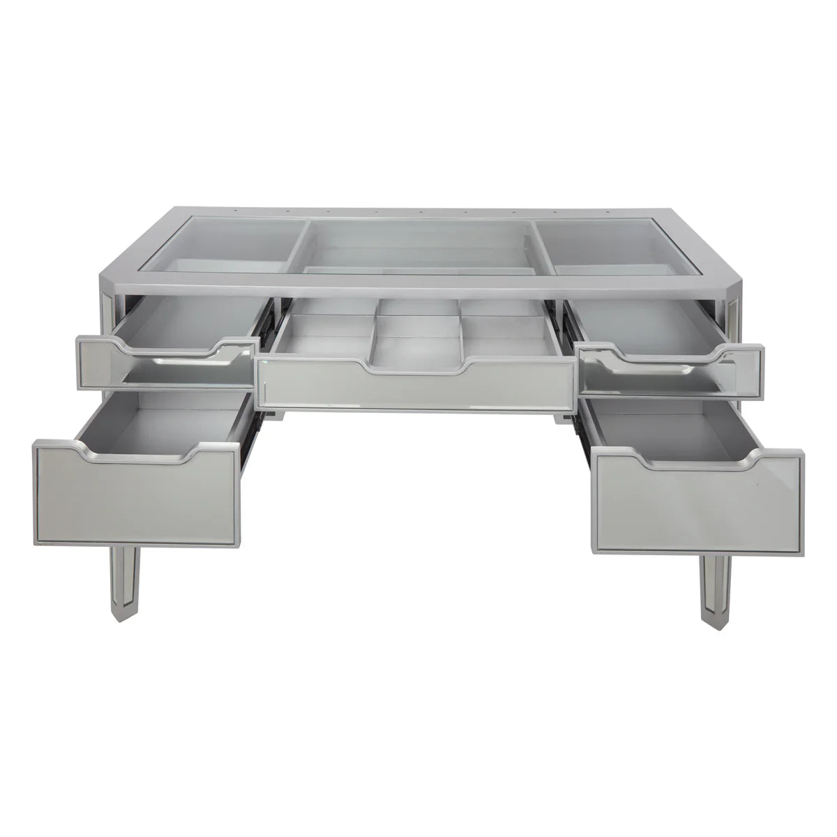 IVFT-ARIA-SLV | SlayStation® Aria Premium Mirrored Vanity table