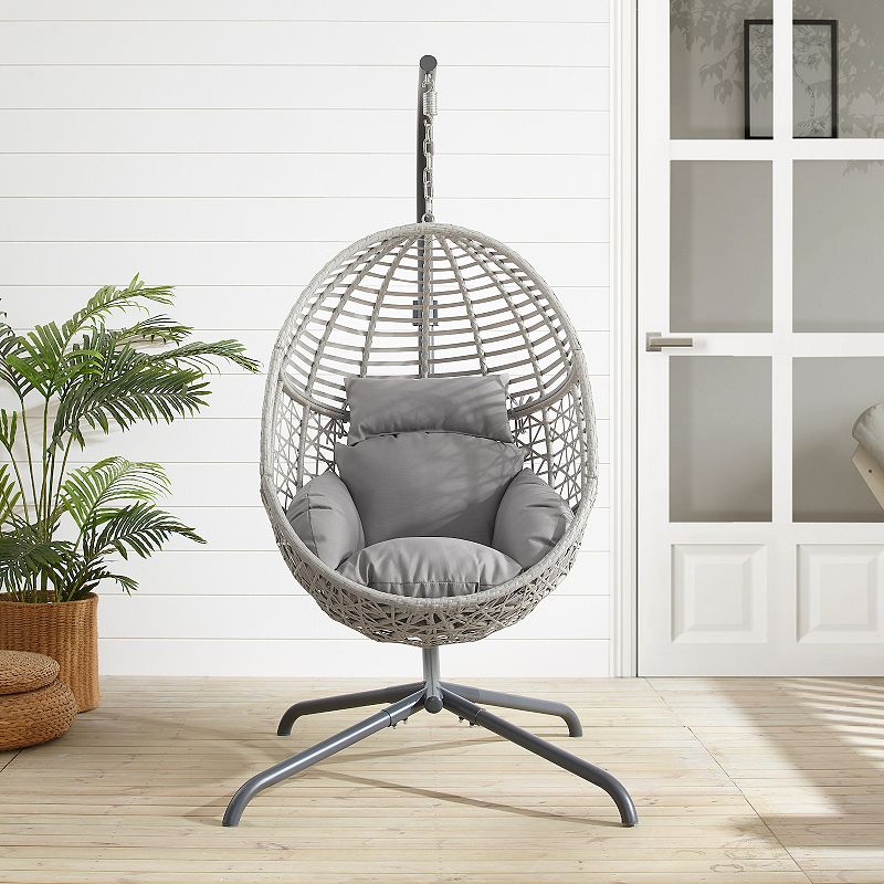 Crosley Lorelei Indoor / Outdoor Wicker Hanging Egg Patio Chair