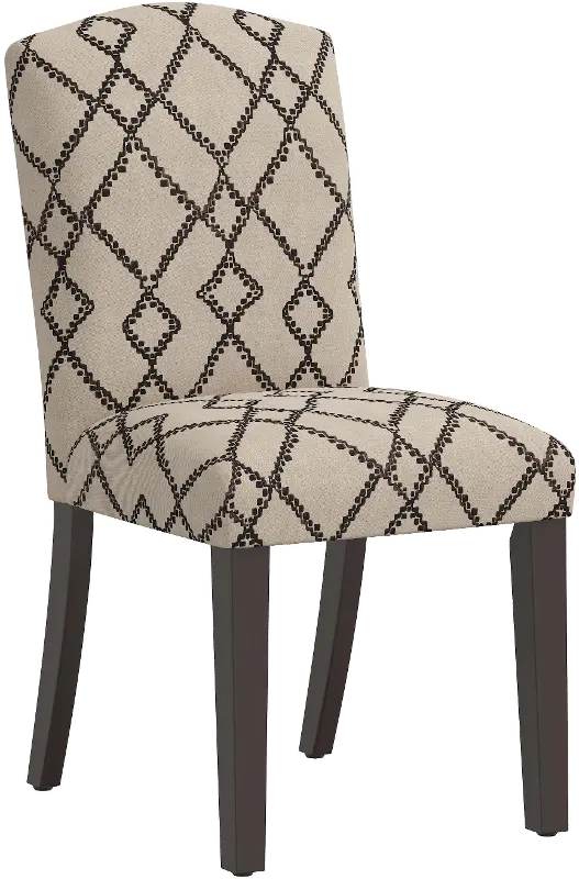 Nora Granite Geometric Dining Chair - Skyline Furniture