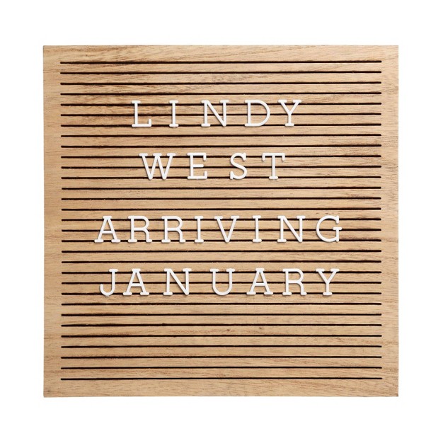 Pearhead Wooden Letterboard