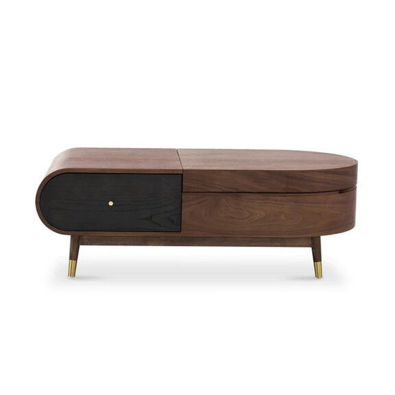 Walnut Wood Storage Cocktail Table W1978121063