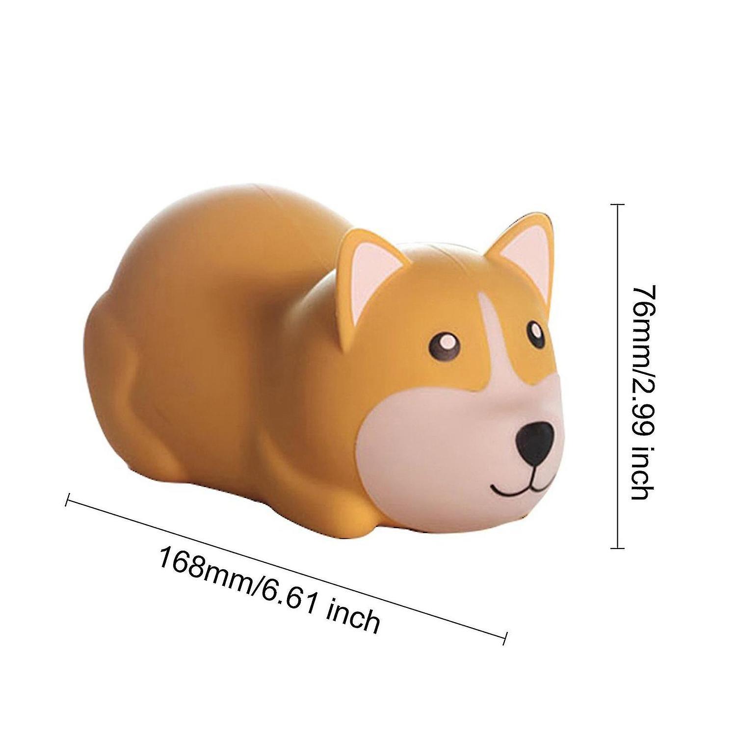 Cartoon Cocky Dog Nightlight Soft Light Silicone 3-gear Dimmable